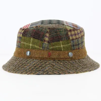 Banbridge Patchwork Wool & Cashmere Bucket Hat - Traclet - Traclet Reference: 13853| Traclet Hat Shop