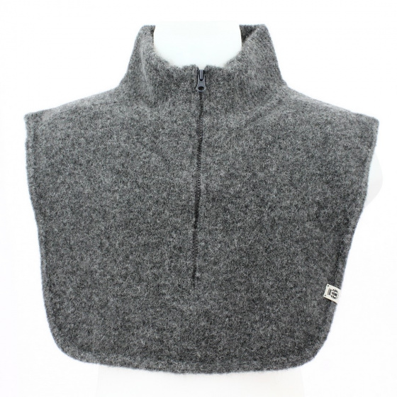 Grey Alpaca Wool Plastron - Roeckl Grey Alpaca Wool Plastron - Roeckl