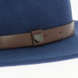 Fedora Messer Hat King Blue Wool Felt - Brixton