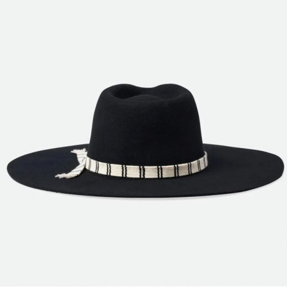 Chapeau Fedora Leigh Feutre Laine Noir - Brixton