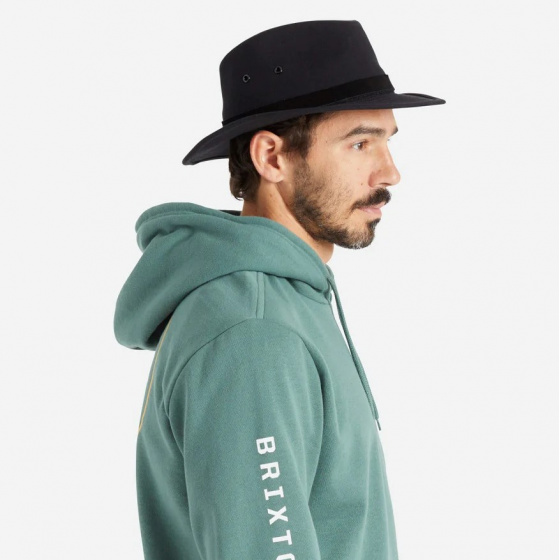 Chapeau Traveller Messer Coton Noir - Brixton