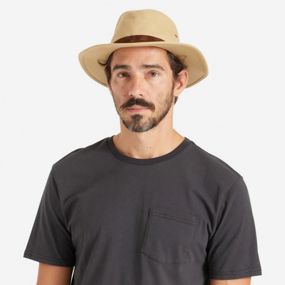 Chapeau Traveller Messer Coton Beige Safari - Brixton Chapeau Traveller Messer Coton Beige Safari - Brixton