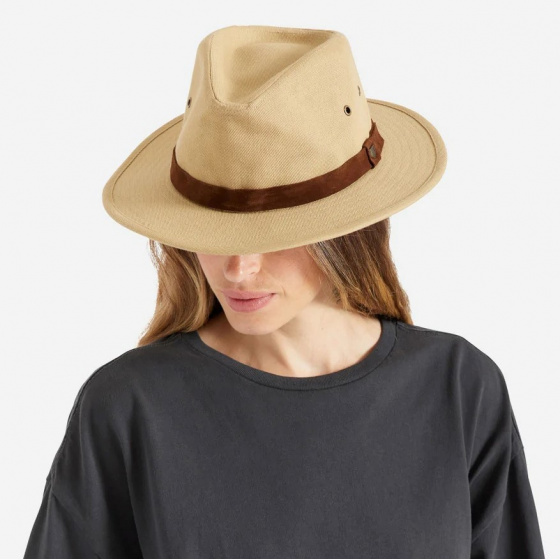 Traveller Messer Hat Safari Beige Cotton - Brixton