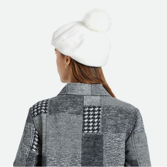 Natalie Women's Beret with White Pompon - Brixton