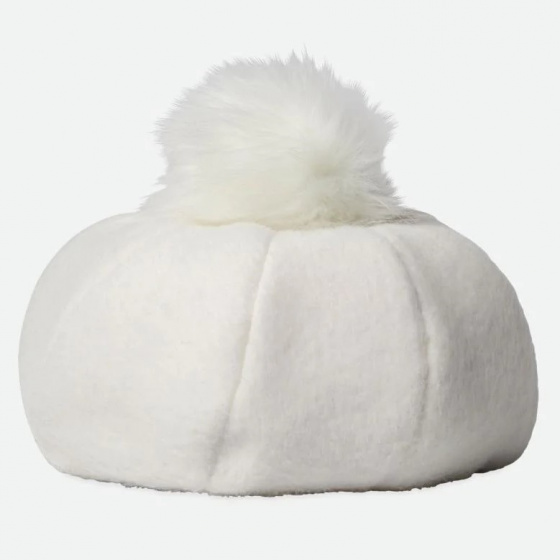 Natalie Women's Beret with White Pompon - Brixton