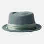 copy of Hat Porkpie Stout Wool Felt Hat blue - Brixton