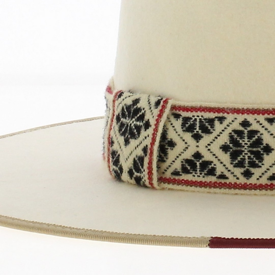 Fedora Fazenda hat White felt - Head'n Home