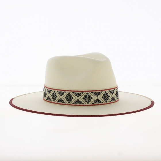 Chapeau Fedora Fazenda Feutre blanc - Head'n Home