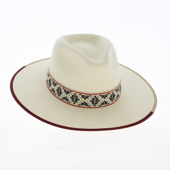Fedora Fazenda hat White felt - Head'n Home