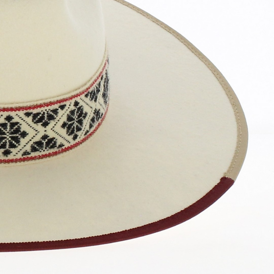 Fedora Fazenda hat White felt - Head'n Home