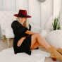 Fedora Plum Hat Bordeaux Felt - Head'n Home
