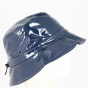 Lucy navy varnish rain hat - Traclet