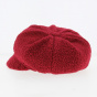 Gavroche sheepskin-effect cap, red - Traclet