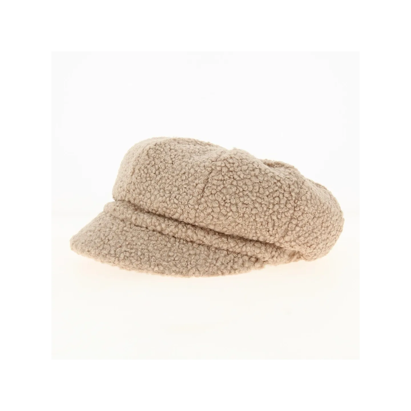 Gavroche sheepskin-effect cap in powder pink - Traclet