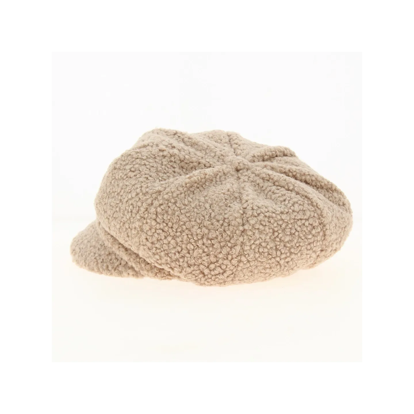 Gavroche sheepskin-effect cap in powder pink - Traclet