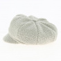Gavroche sheepskin-effect cap in pearl grey - Traclet