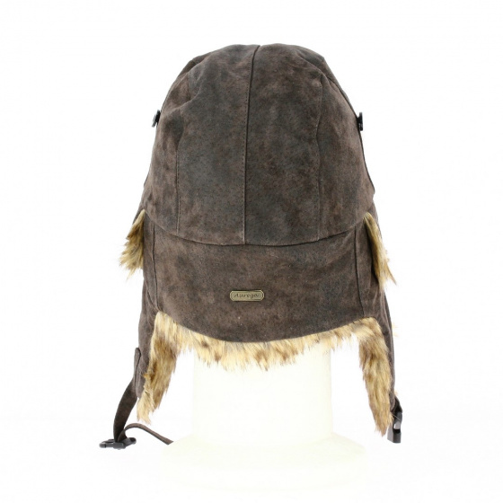 Chapka Cuir Marron & Fausse Fourrure - Traclet Chapka Cuir Marron & Fausse Fourrure - Traclet