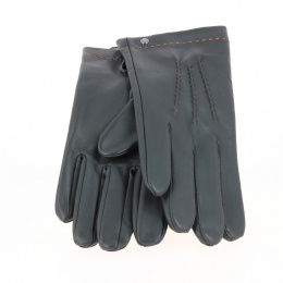 Gant Homme Cuir Doublés Soie marine - Isotoner