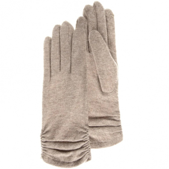 Gants Long Femme Tactiles Laine beige - Isotoner