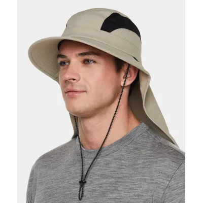 Casquette Tissu Recyclé Cache-Nuque Taupe UPF50+ - Tilley
