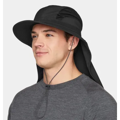 Recycled Fabric Cap Black UPF50+ - Tilley