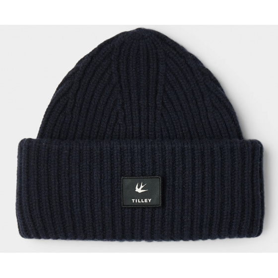 Bonnet Alpine Laine Mérinos Marine  - Tilley Bonnet Alpine Laine Mérinos Marine  - Tilley