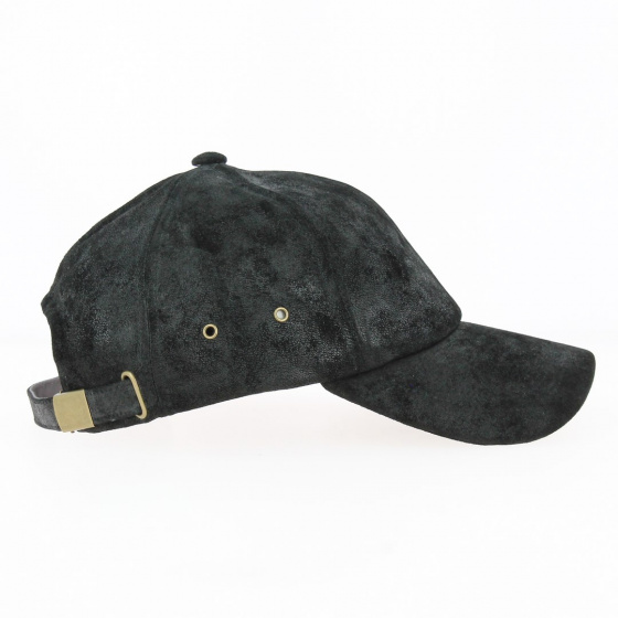 Casquette Baseball Prato Cuir Noir - Traclet