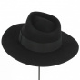 Chapeau Fedora Grand Bord "The Mirage" Noir - Traclet