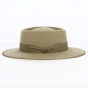 Gambler Hat Felt Wool Taupe - Traclet