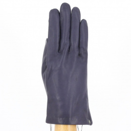 Women's gloves Silk lined leather royal blue - Isotoner