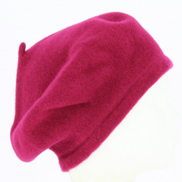 Kanika Fuchsia Wool Beret - Kopka