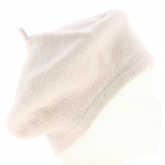 Kanika Beige Wool Beret - Kopka