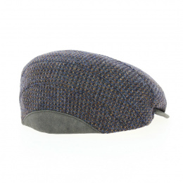 Flat Cap Rainbow Wool & Leather - Traclet