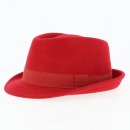 Trilby Romans Hat Felt Wool Red - Traclet