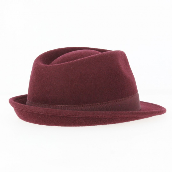Trilby Romans Hat Felt Wool Bordeaux - Traclet