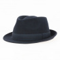 Romans Wool Felt Trilby Hat Navy - Traclet