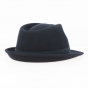 Romans Wool Felt Trilby Hat Navy - Traclet