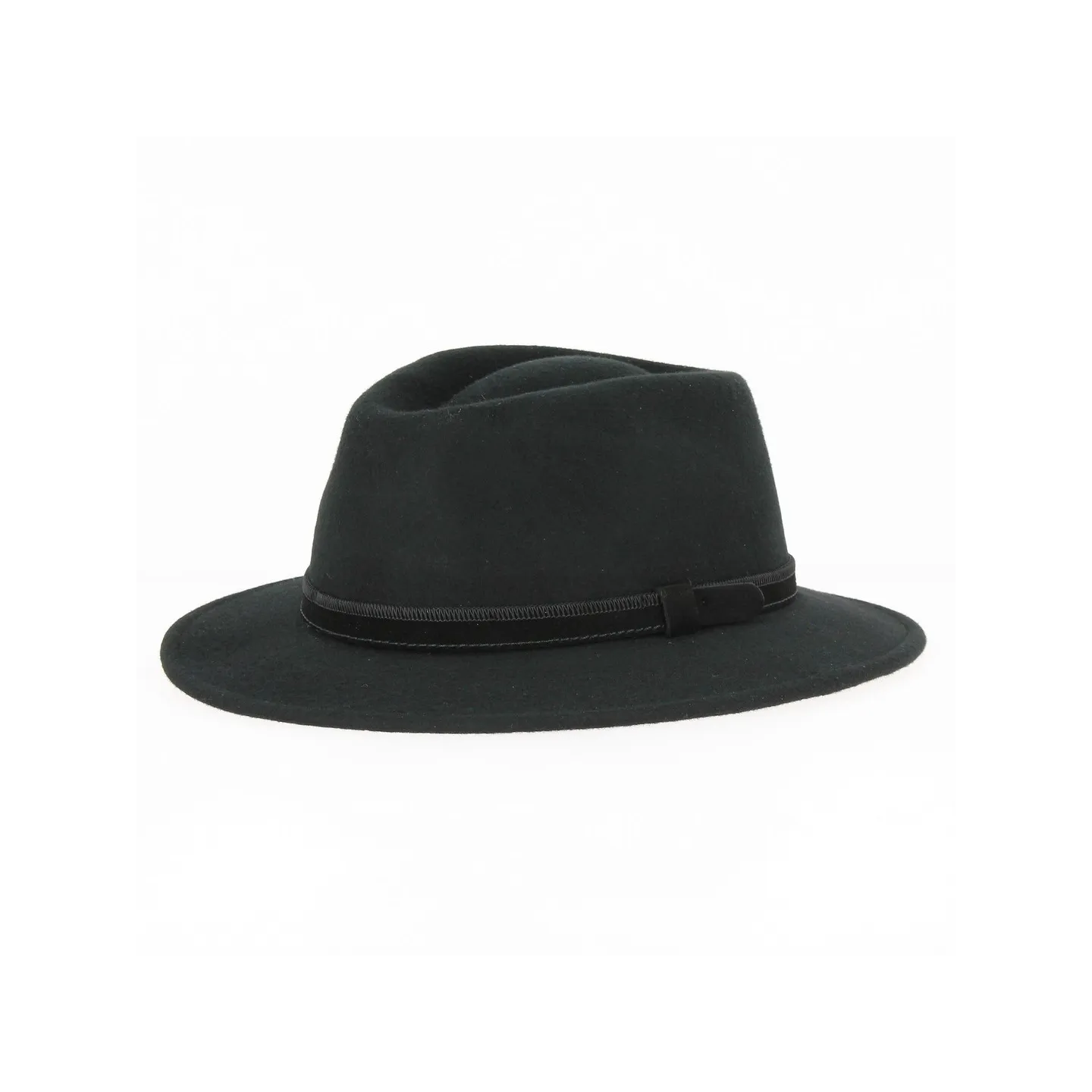 Traveller Hat Dijon Wool Felt Black - Traclet