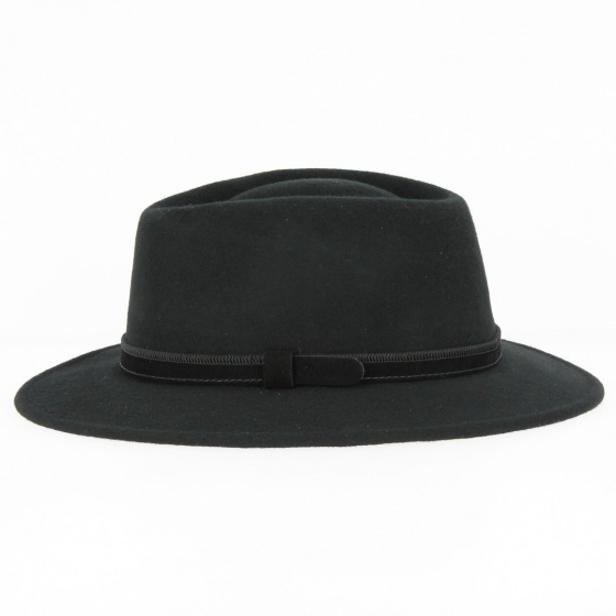 Chapeau Traveller Feutre Laine Dijon Noir - Traclet