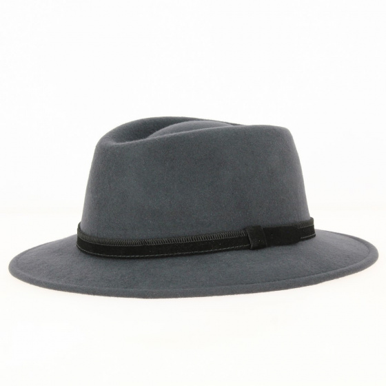 Traveller Hat Grey Dijon Wool Felt - Traclet
