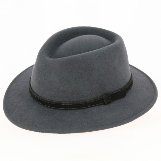 Gray Dijon Wool Felt Traveller Hat - Traclet