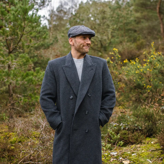 8-Panel Bolton Herringbone Wool Cap Gray - Traclet 8-Panel Bolton Herringbone Wool Cap Gray - Traclet