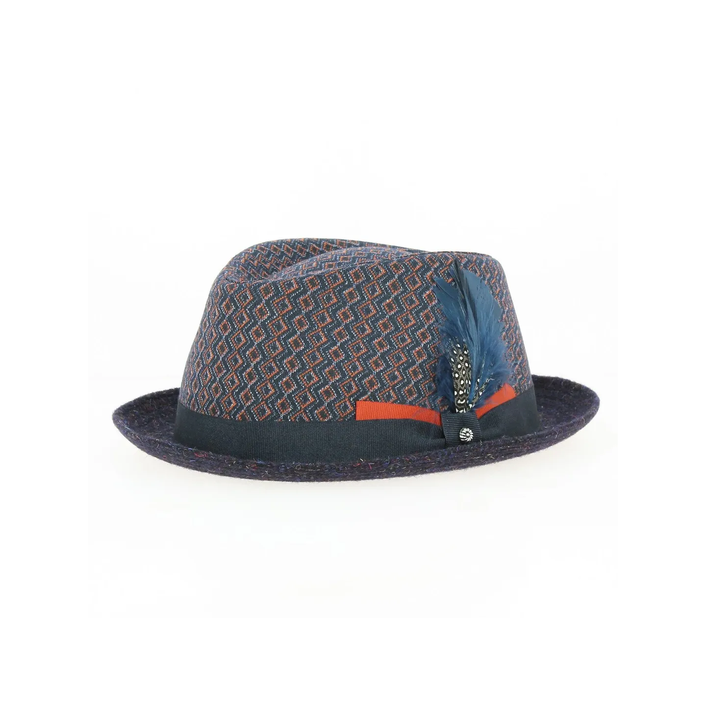 Chapeau Trilby Léon Marine - Traclet