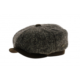 Casquette 8 côtes Laine Marine - Traclet