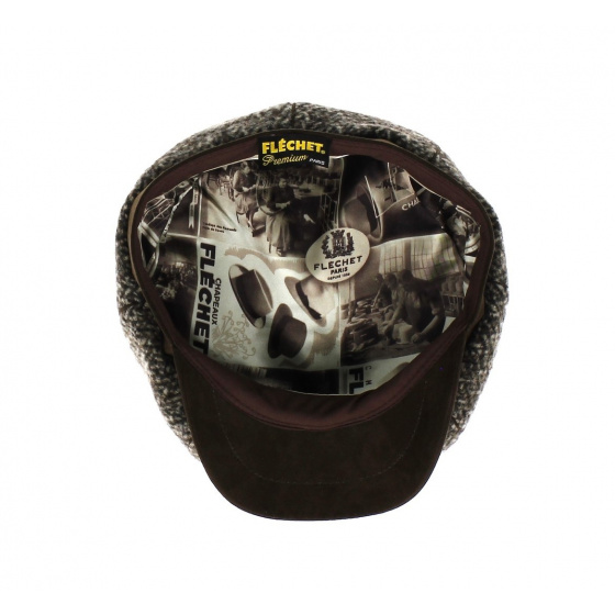 Casquette 8 côtes Laine Marine - Traclet