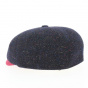 8 rib Navy Wool cap - Traclet