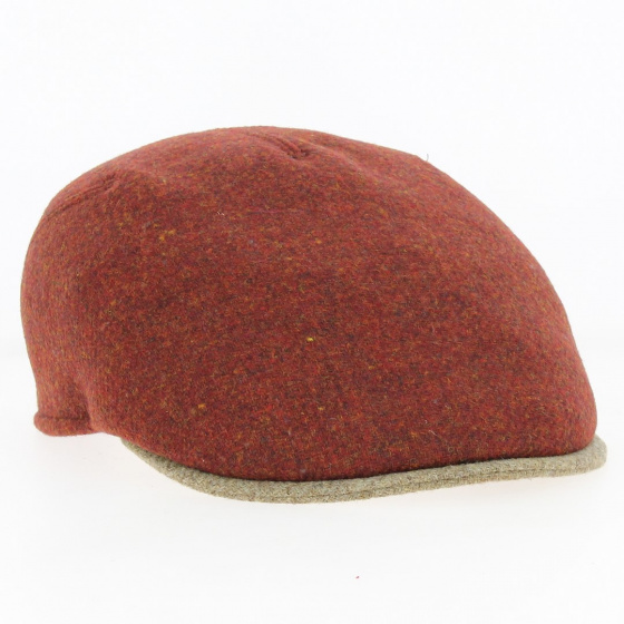 Milano Wool Rust Flat Cap - Traclet