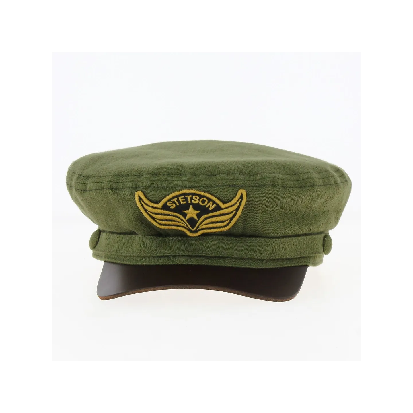 Casquette chauffeur Peabody Olive - Stetson Reference : 17371 | Chapellerie Traclet