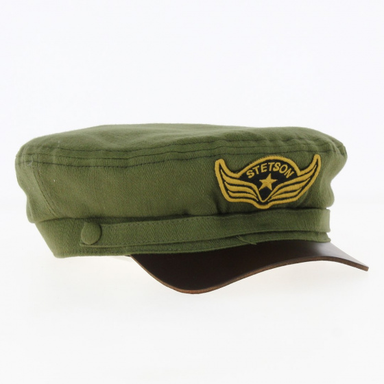 Peabody Olive Driver Cap - Stetson