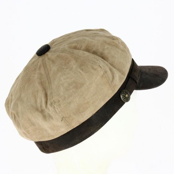 Casquette Gavroche Marlon Coton Taupe - Aussie Apparel Casquette Gavroche Marlon Coton Taupe - Aussie Apparel